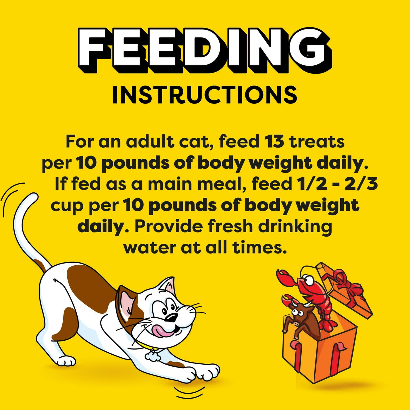 Birthday Lobster and Beef Flavor Crunchy Soft Treats for Cats - Complete and Balanced Nutrition for Adult Cats - 6.3 oz Pouch