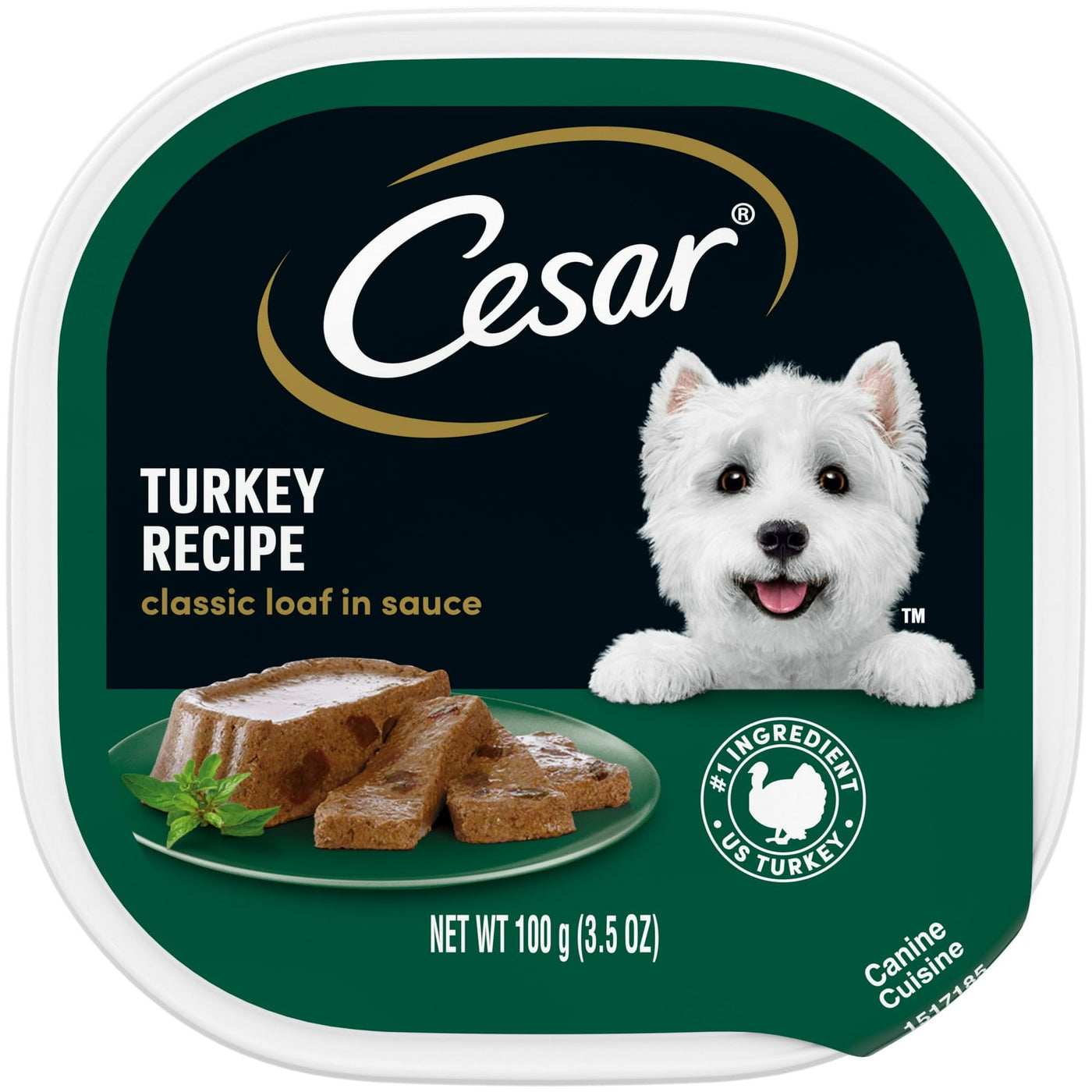 (3 Pack) Adult Classic Turkey with Loaf in Sauce Wet Dog Food - 3.5 oz Tray - Complete and Balanced and Fortified with Vitamins and Minerals to Help Dogs