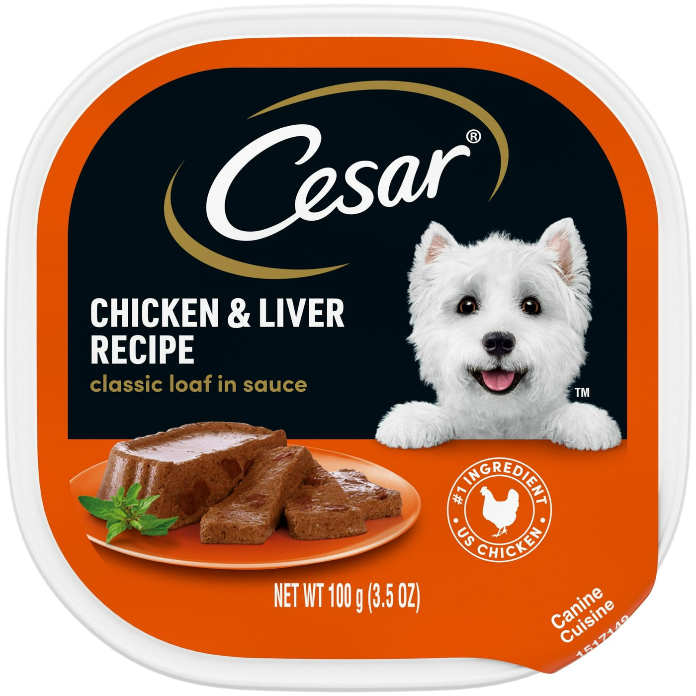 (4 Pack) Classic Loaf in Sauce Chicken and Liver Recipe Wet Dog Food - 3.5 oz Tray - Formulated to Support Overall Canine Health - Smooth loaf Texture for Easy Consumption