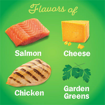 Trase A Indoor Delights Chicken & Salmon Dry Cat Food - Contains a Blend of Salmon, Chicken, Cheese and Garden Greens Flavors - Protein Supports Strong Muscles - 16 lb Bag