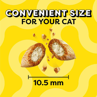 Mixups Backyard Cookout Flavor Crunchy and Soft Dry Cat Treats - Cat Snack Crunchy Outside Soft Inside - 16 oz Tub