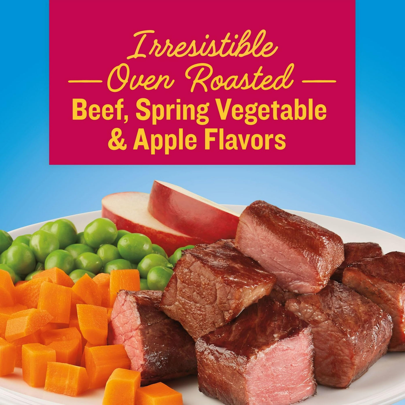 Trase A Bistro Mini Bits, Oven Roasted Beef, Veggies & Apple Dry Dog Food - 3.5 Lb. Bag - Complete and Balanced Nutrition for Adult Dogs