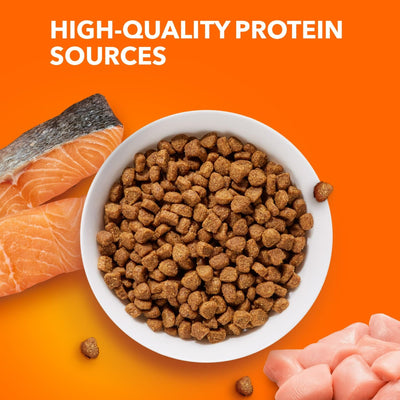 Trase A Proactive Health Healthy Adult Dry Cat Food with Real Salmon - Dry Cat Food Supports Whole Body Health with Essential Nutrients - Support a Strong Immune System - 7 Lb Bag