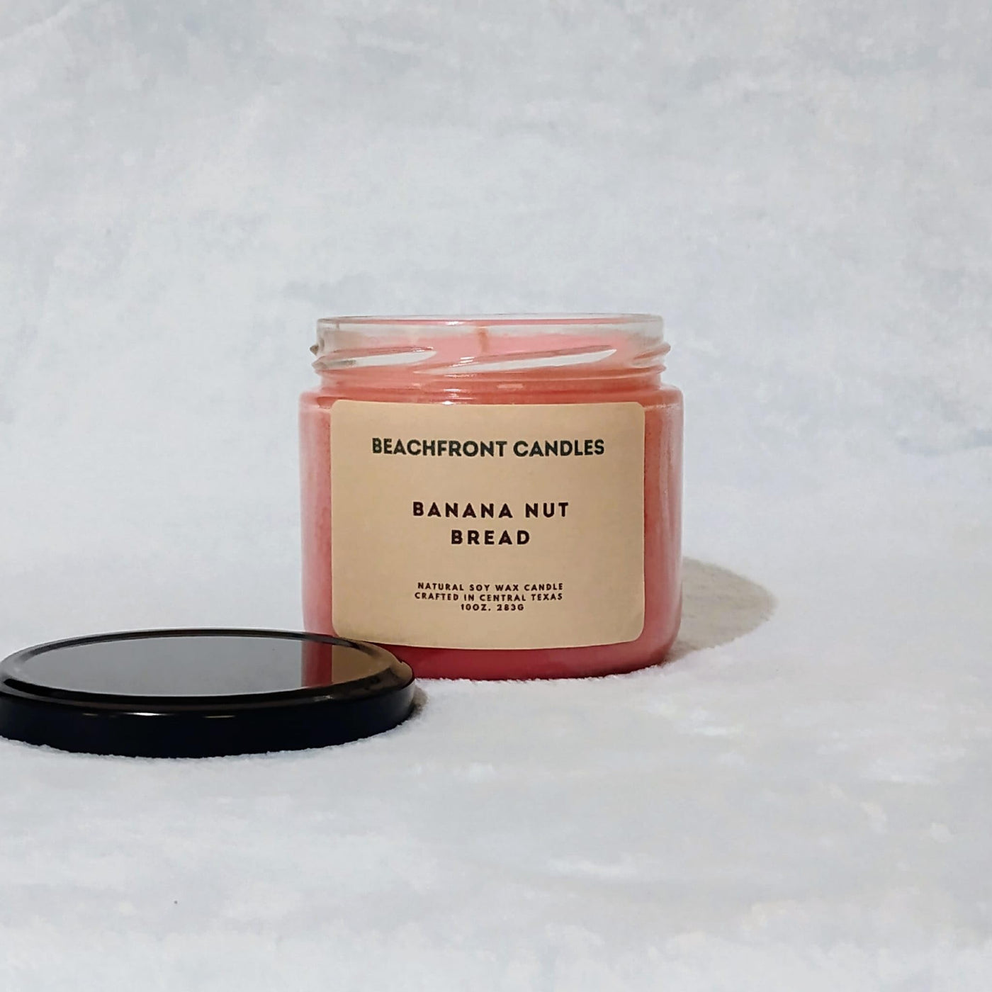 Beachfront Candle Scented Candle for Women - Aromatherapy Stress Relief Soy Wax Fragrance Candle with 65+ Hour Burn, Perfect Scented Jar Candle for Home, Men & Women (Banana Nut Bread)