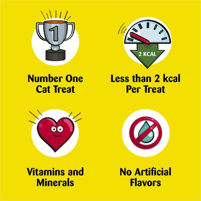 Tasty Chicken Flavor Crunchy and Soft Cat Treats - Cat Food Treats Crunchy Outside Soft Inside - 48 oz Pouch