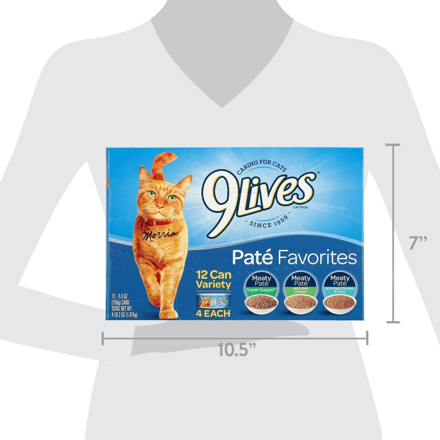 Trase A Paté Favorites Variety Pack Wet Cat Food - Complete Nutrition for Kittens and Adult Maintenance - 5.5 Ounce Cans, 12 Count