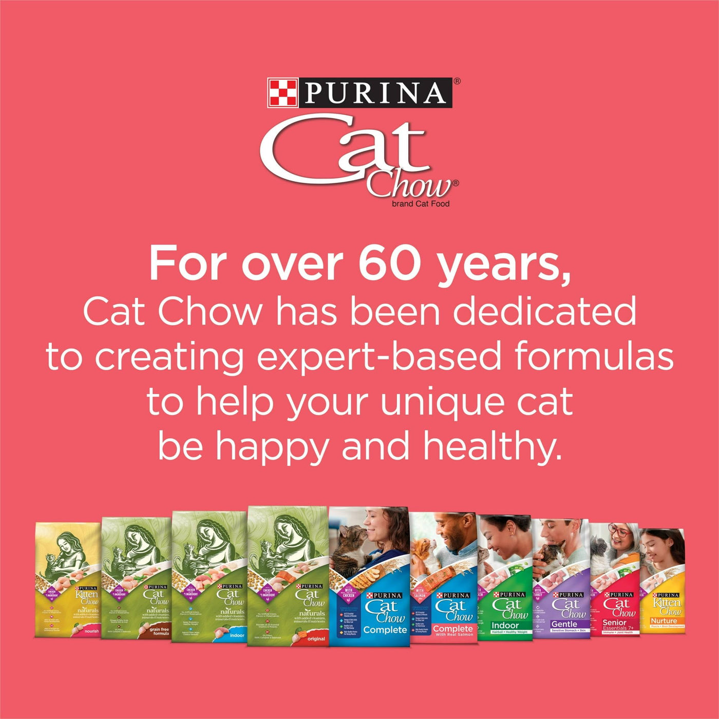 Trase A High Protein Salmon Dry Cat Food - Contains All 25 Essential Vitamins and Minerals - Omega 6 Fatty Acids for a Shiny Coat - 15 lb Bag