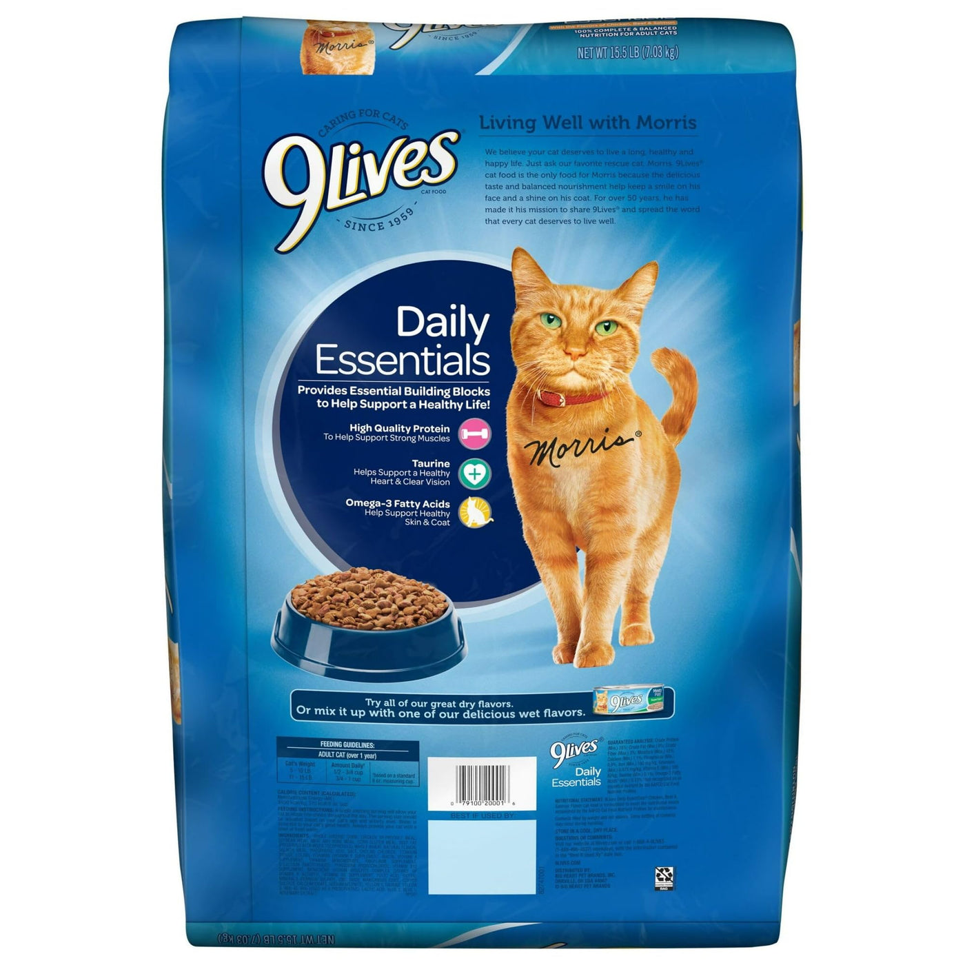 Trase A Daily Essentials Dry Cat Food - Provides Essential Building Blocks to Help Support a Healthy Life - Support Strong Muscles - 15.5 lb Bag