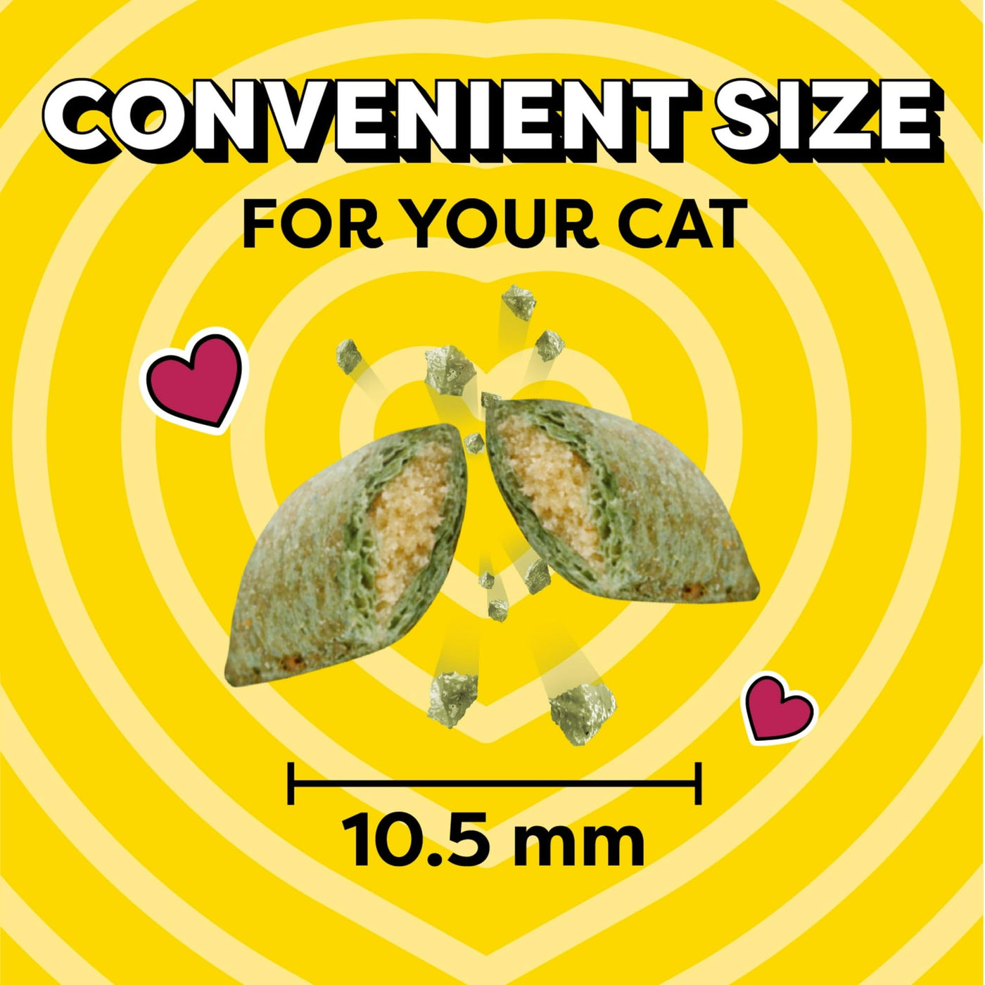 Classic Blissful Catnip Flavor Limited Edition Valentine’s Day Crunchy and Soft Cat Treats - Complete and Balanced Nutrition for Adult Cat - 16 oz Tub