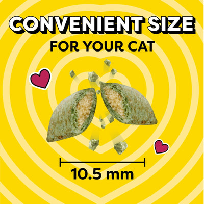 Classic Blissful Catnip Flavor Limited Edition Valentine’s Day Crunchy and Soft Cat Treats - Complete and Balanced Nutrition for Adult Cat - 16 oz Tub