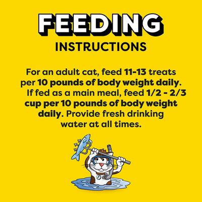 Classic Tempting Tuna Flavor Crunchy and Soft Dry Dry Cat Treats - Complete and Balanced Nutrition for Adult Cat Maintenance - 6.3 oz Pouch