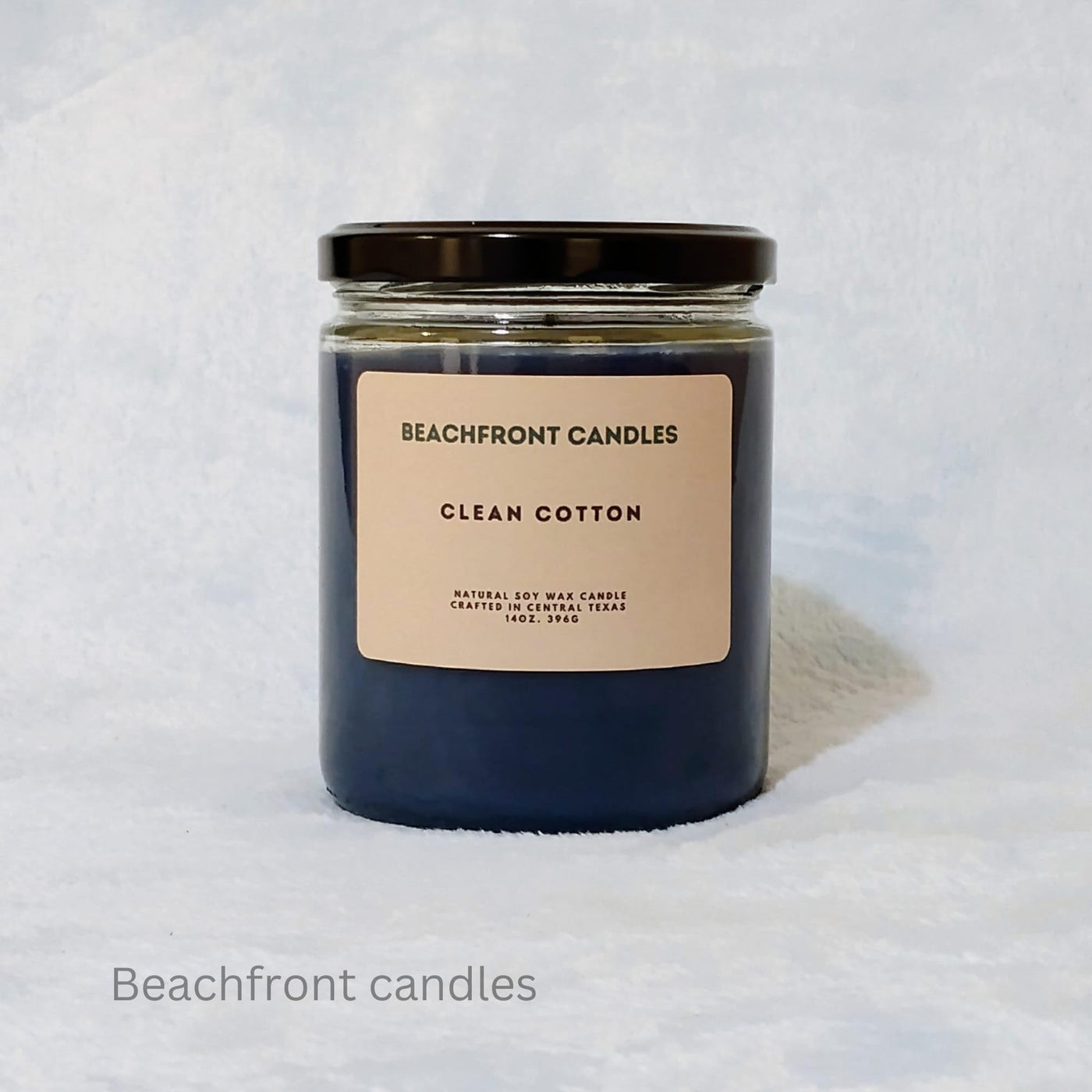 Beachfront Candle Scented Candle for Women - Aromatherapy Stress Relief Soy Wax Fragrance Candle with 65+ Hour Burn, Perfect Scented Jar Candle for Home, Men & Women (Clean Cotton)