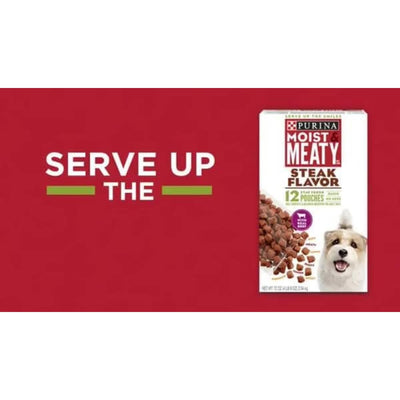 Trase A Dry Dog Food for Adult Dogs - Soft Beef Burger with Cheddar Cheese - Complete and Balanced Nutrition - Made with Real Beef - 12 Count Pouch
