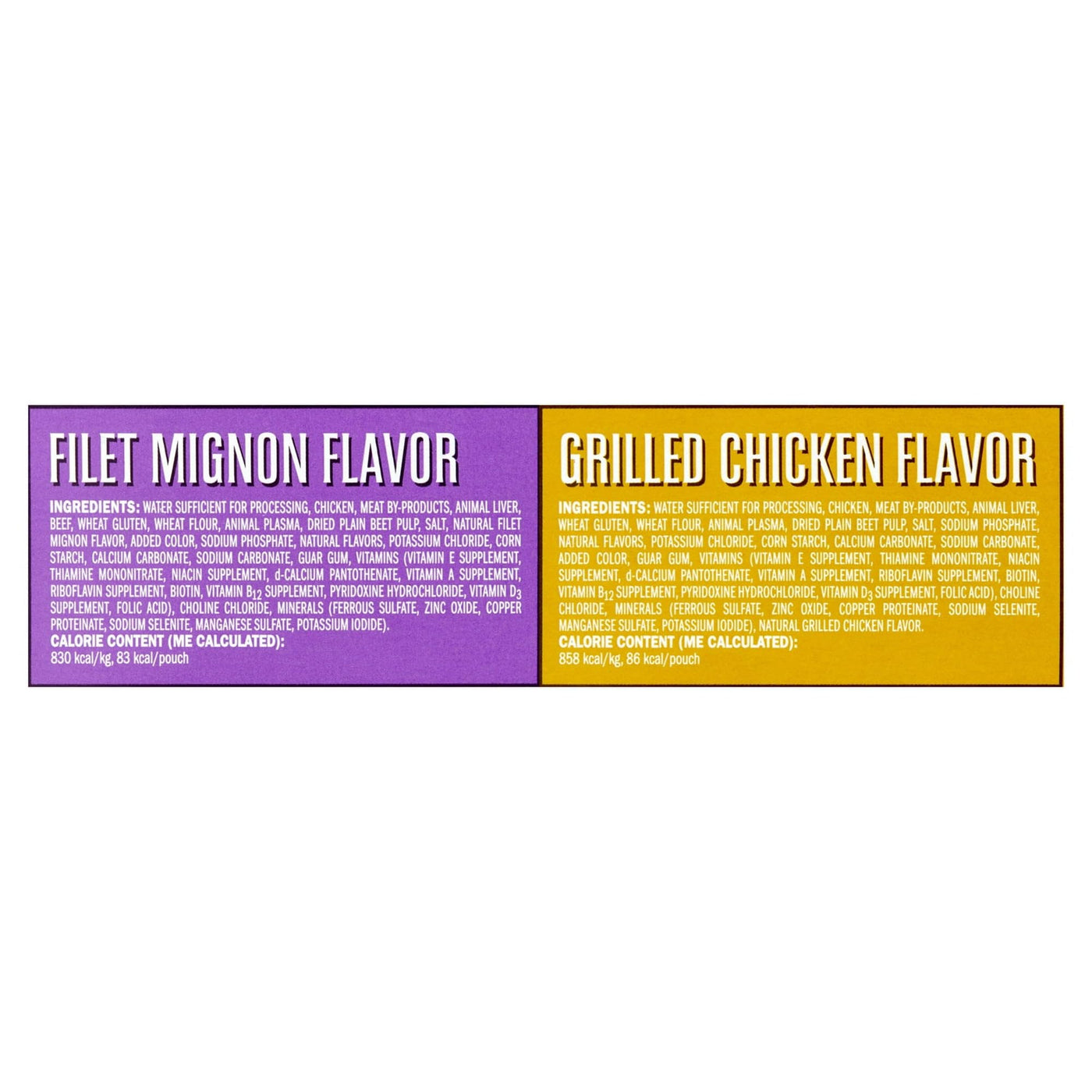 Cuts in Gravy Wet Dog Food Variety Pack - Tender Morsels Filet Mignon Flavor and Tender Morsels Grilled Chicken Flavor - 3.5 oz (8 Pack)