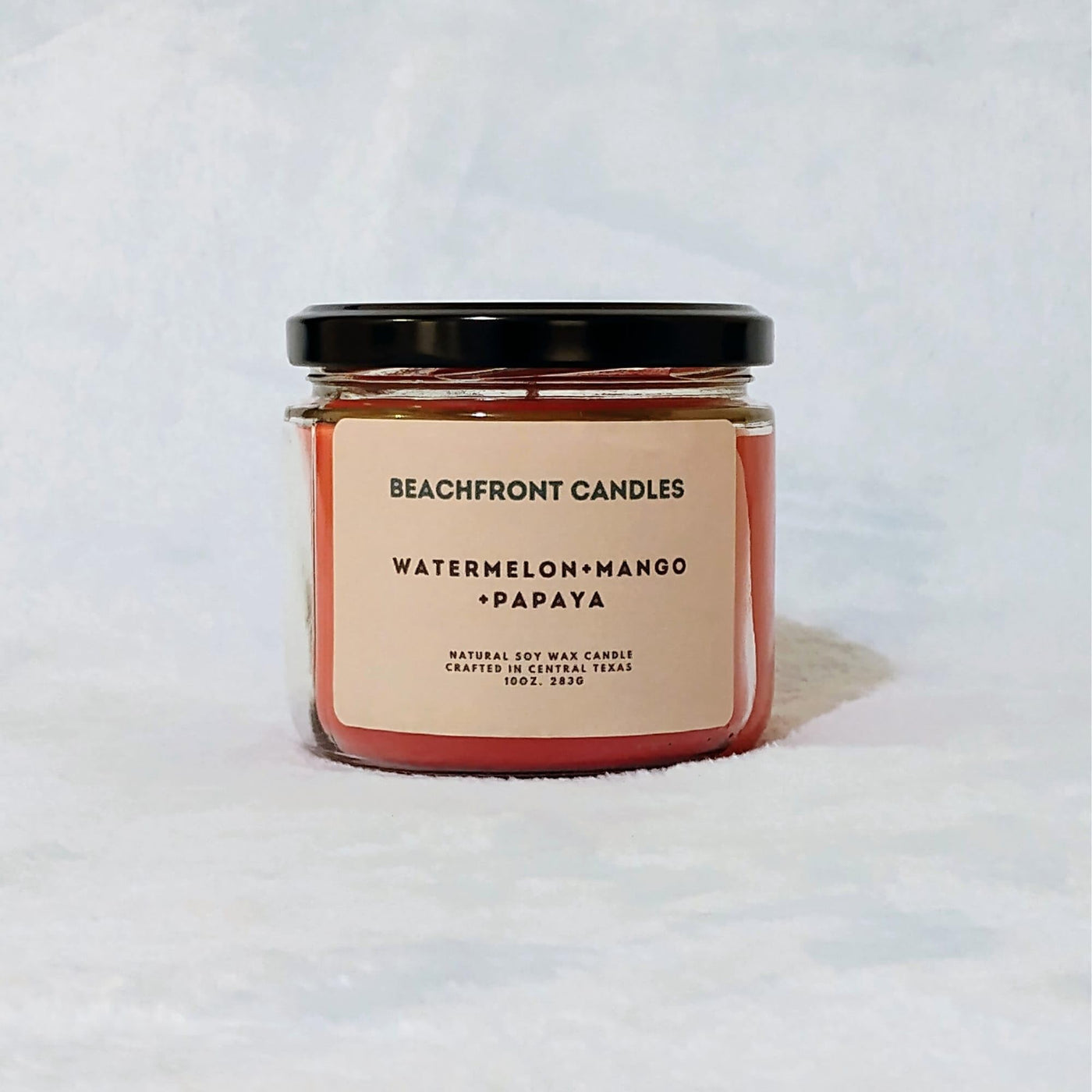 Beachfront Candle Scented Candle for Women - Aromatherapy Stress Relief Soy Wax Fragrance Candle with 65+ Hour Burn, Perfect Scented Jar Candle for Home (Watermelon + Mango + Papaya)