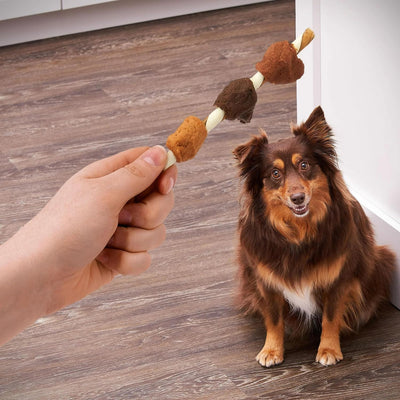Triple Flavor Kabobs Rawhide Chews Dry for All Dogs, Made with Real Chicken, Duck & Chicken Liver Beefhide, Triple Flavor kabobs, 12 oz