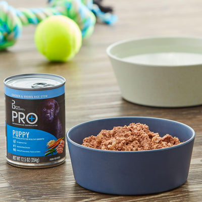 Trase A (3 Pack) Pro+ Chicken & Brown Rice Stew Wet Dog Food for Puppy - 12.5 oz Can - Veterinarian Formulated to Support Healthy Growth
