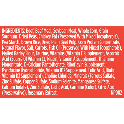 Trase A Real Beef, Pea & Brown Rice Recipe Dry Dog Food - Natural Dry Dog Food for Adult Dogs with Added Vitamins, Minerals and Taurine - 14 lb. Bag