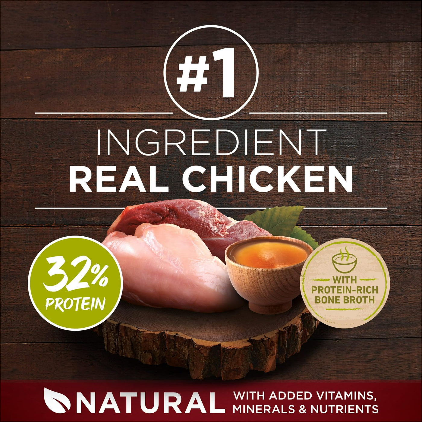 True Instinct Dry Dog Food - High Protein with Real Chicken & Duck - 100 Percent Nutrition for Adult Dogs with Added Vitamins, Minerals and Nutrients - 3.8 lb Bag