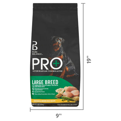 Trase A Large Breed Chicken & Brown Rice Recipe Dry Dog Food - Antioxidant Vitamins and Minerals Help Support a Healthy Immune System - 8 lbs