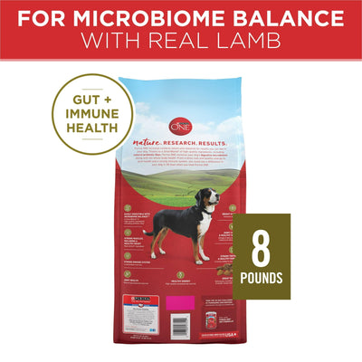 High Protein Dry Dog Food - Grain Free Lamb & Rice Formula - Omega 6 Fatty Acids, Vitamins and Minerals Help Support Healthy Skin and Coat - 8 lb Bag