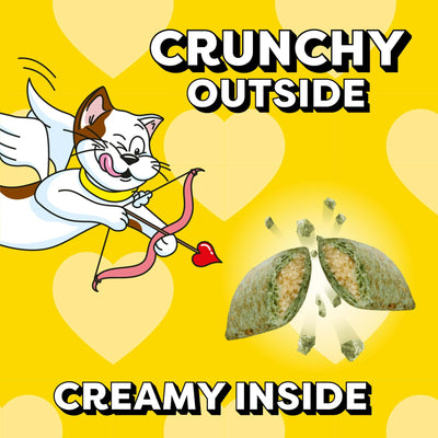 Classic Blissful Catnip Flavor Limited Edition Valentine’s Day Crunchy and Soft Cat Treats - Complete and Balanced Nutrition for Adult Cat - 16 oz Tub