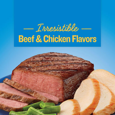 Trase A Dry Dog Food Savory Beef & Chicken Flavors - Complete and Balanced Nutrition for Adult Dogs - 23 Essential Vitamins and Minerals - 16 Pound