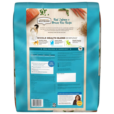 Trase A Real Salmon & Brown Rice Recipe Dry Cat Food - Natural Cat Food for Cats of All Ages with Added Vitamins, Minerals & Other Nutrients - 14 lb. Bag