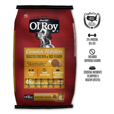 Trase A Complete Nutrition Roasted Chicken & Rice Flavor Dry Dog Food - Contains Essential Nutrients to Support a Healthy Lifestyle - 4 lbs