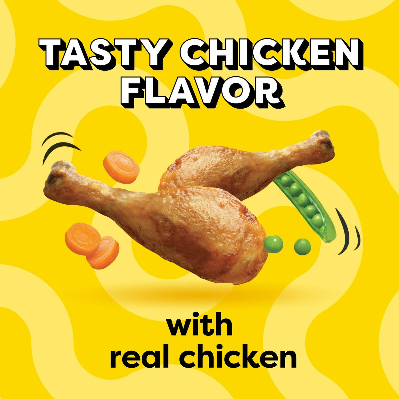 Trase A Tasty Chicken Flavor Adult Dry Cat Food - Made with Real Chicken - Crunchy & Creamy Pockets Mixed in - 35 Vitamins, Minerals, and Amino Acids - 3.15 lb Bag