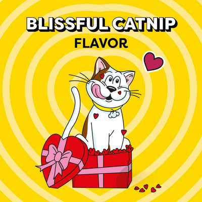 Classic Blissful Catnip Flavor Limited Edition Valentine’s Day Crunchy and Soft Cat Treats - Complete and Balanced Nutrition for Adult Cat - 16 oz Tub
