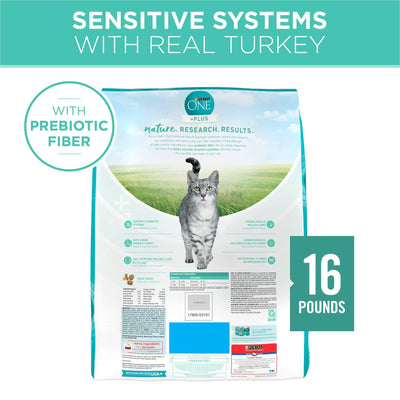 Sensitive Skin & Stomach Dry Cat Food - Turkey - Supports Strong Teeth and Healthy Gums - Digestible Formula for Cats with Sensitive Systems - 16 lb Bag