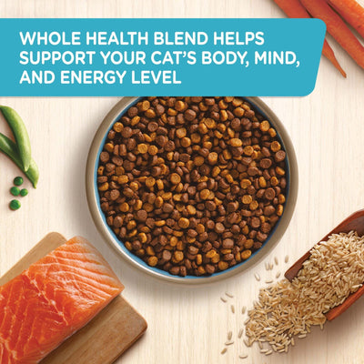 Trase A Real Salmon & Brown Rice Recipe Dry Cat Food - Natural Food for Cats of All Ages - Added Vitamins, Minerals and Other Nutrients - No Added Wheat or Soy Ingredients - 3 Pound Bag