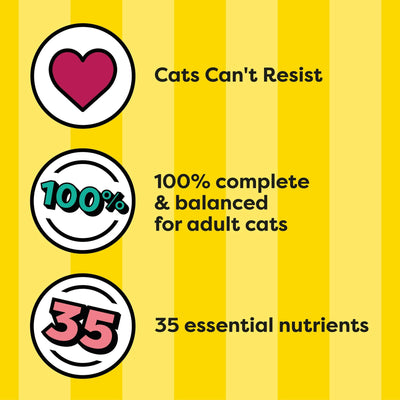 Tempting Tuna and Chicken Flavor Adult Dry Cat Food - Support Strong and Healthy Muscles - 35 Vitamins, Minerals, and Amino Acids - 3.15 Lb Bag