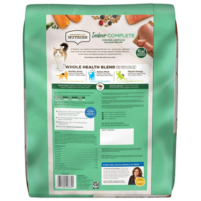 Trase A Complete Chicken, Lentils & Salmon Recipe Dry Cat Food - Omega 3 Fatty Acids to Help Support an Active Mind - 14 lb. Bag