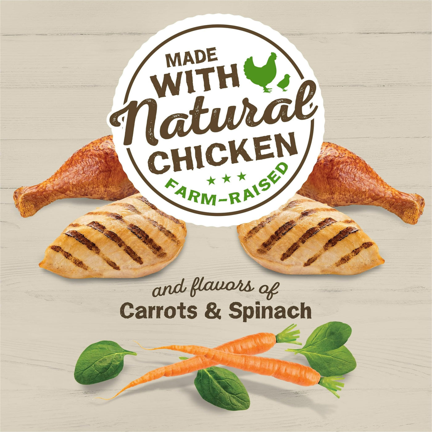 Trase A Farm Favorites Indoor Dry Cat Food - Chicken & Carrots - Contains Antioxidants to Help Support a Healthy Immune System - Made Without Artificial preservatives - 3.15 Lb Bag