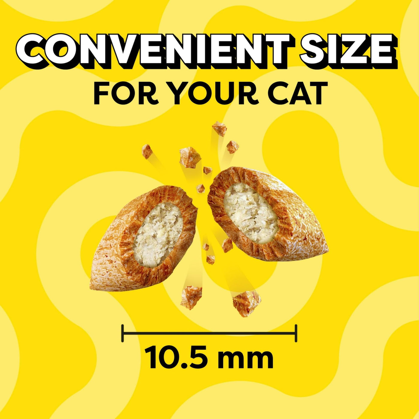 Birthday Lobster and Beef Flavor Crunchy Soft Treats for Cats - Complete and Balanced Nutrition for Adult Cats - 6.3 oz Pouch