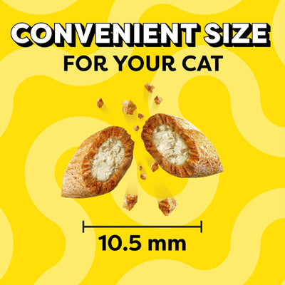 Birthday Lobster and Beef Flavor Crunchy Soft Treats for Cats - Complete and Balanced Nutrition for Adult Cats - 6.3 oz Pouch
