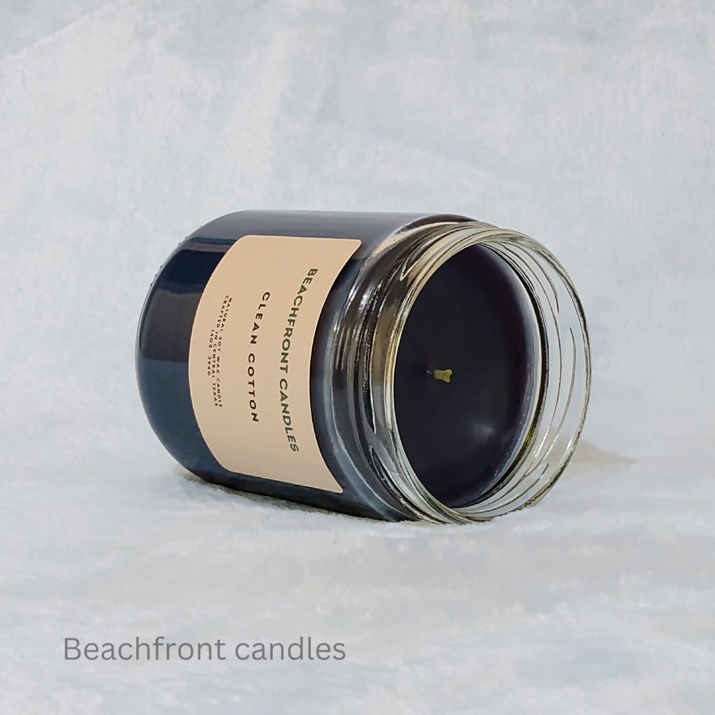 Beachfront Candle Scented Candle for Women - Aromatherapy Stress Relief Soy Wax Fragrance Candle with 65+ Hour Burn, Perfect Scented Jar Candle for Home, Men & Women (Clean Cotton)