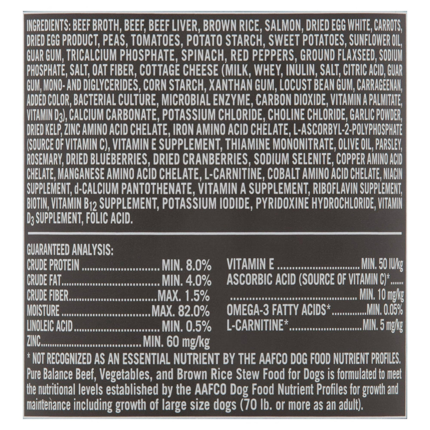 Trase A (4 Pack) Beef, Vegetable & Brown Rice Flavor Stew Wet Dog Food for Adult, Grain Free - 12.5 oz. Can - 100% Complete and Balanced for Adult Dogs