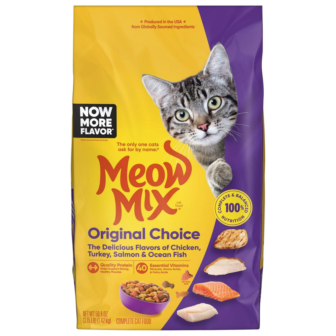 Trase A Dry Cat Food High in Protein - Support Strong, Healthy Muscles - Produced from Globally Sourced Ingredients - 3.15 Pound Bag