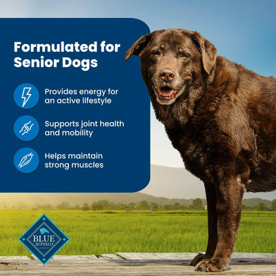 Trase A Life Protection Formula Senior Dry Dog Food - Chicken & Brown Rice - Supports Joint Health and Mobility - Made with Natural Ingredients - 15 lbs