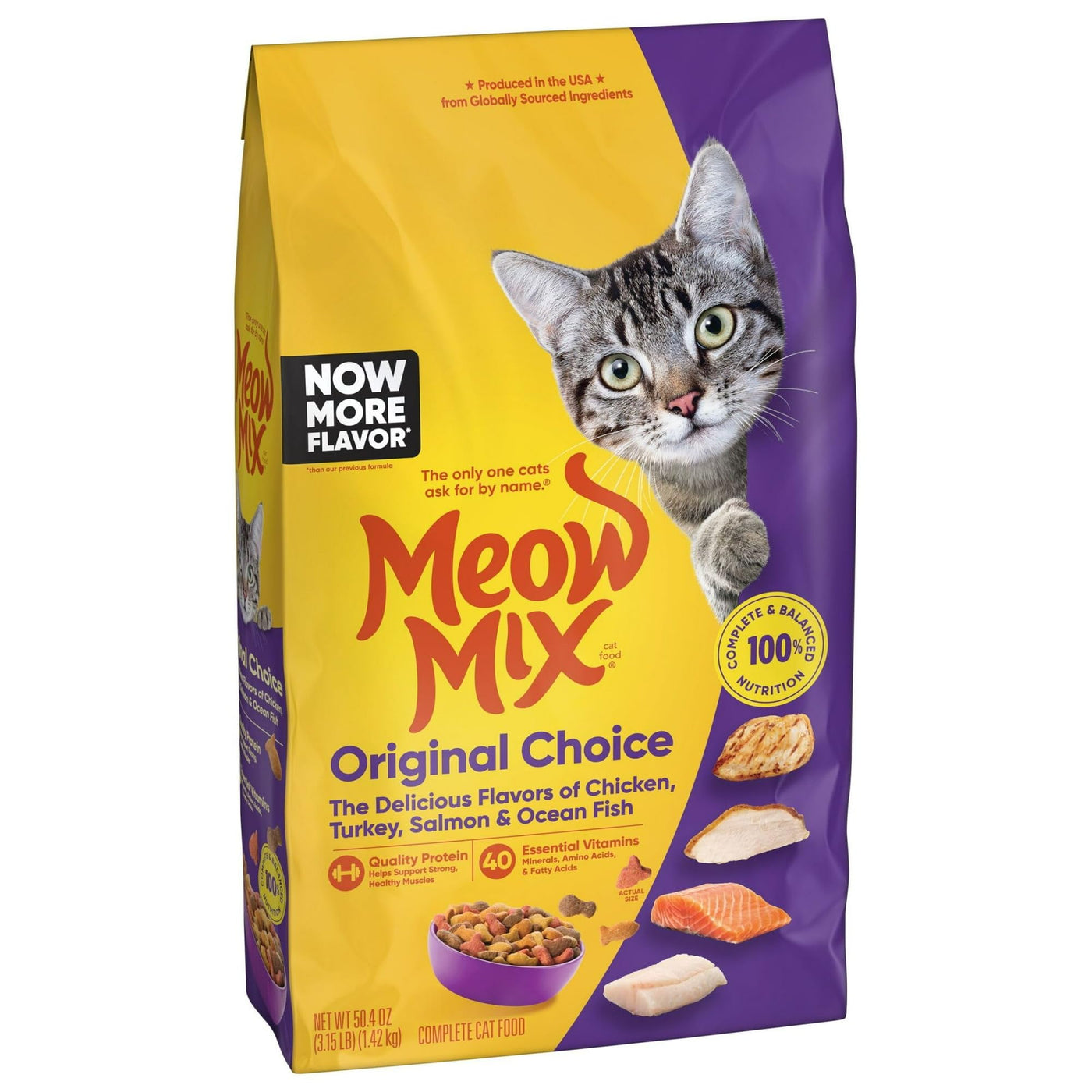 Trase A Dry Cat Food High in Protein - Support Strong, Healthy Muscles - Produced from Globally Sourced Ingredients - 3.15 Pound Bag