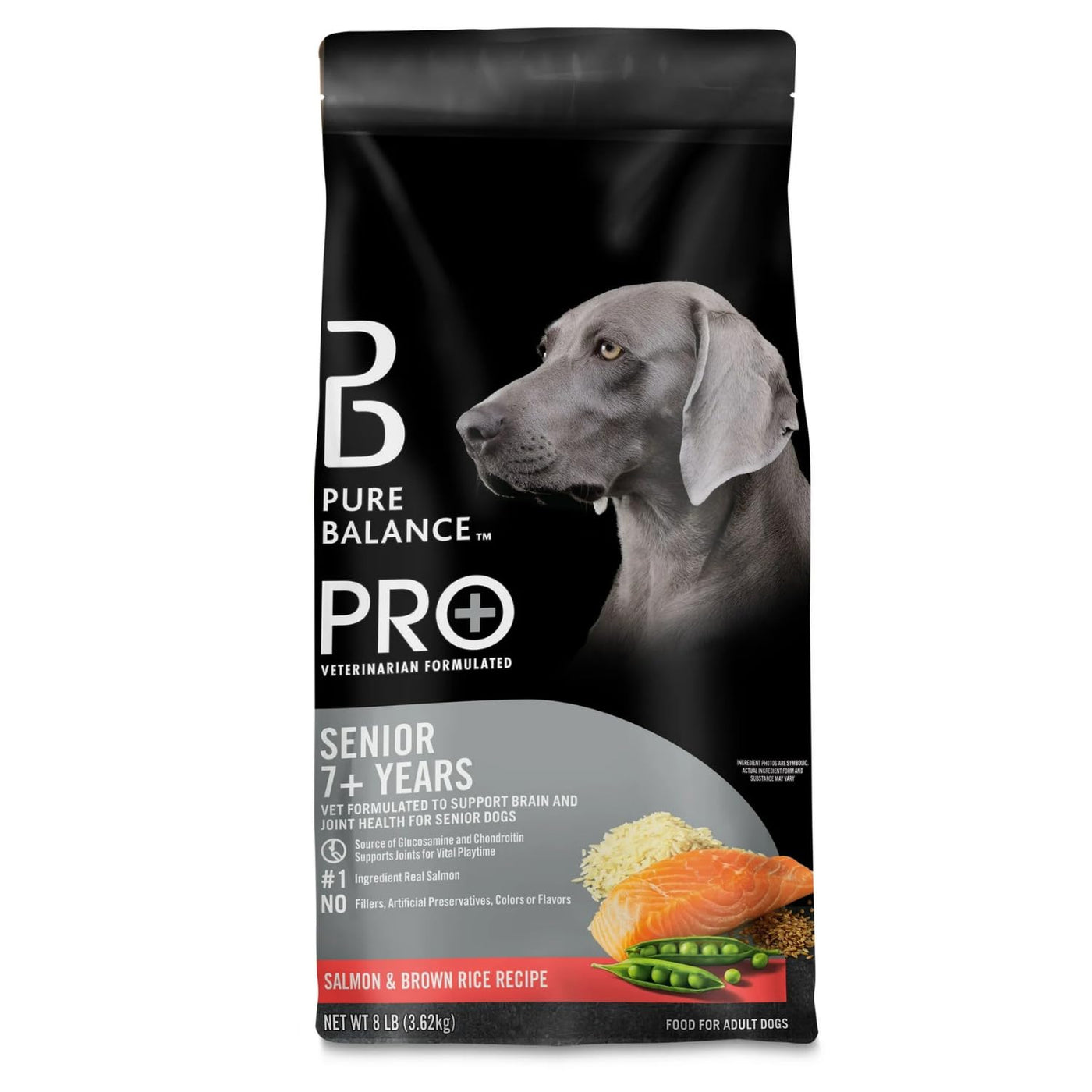 Trase A Pro+ Senior Salmon & Brown Rice Recipe Dry Dog Food, Real Salmon is The First Ingredient, 8 lbs