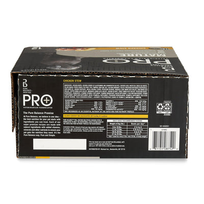 Trase A Pro+ Chicken Stew Wet Dog Food for Mature Pets, Grain Free - Made with Real Chicken - 3.5 oz Cups (12 Pack)