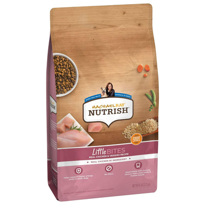 Trase A Little Bites Real Chicken & Veggies Recipe Dry Dog Food with Added Vitamins, Minerals and Taurine - Small Kibble Dog Food with Crunchy Texture - 6 lb. Bag