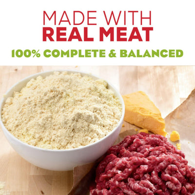 Trase A Dry Dog Food for Adult Dogs - Soft Beef Burger with Cheddar Cheese - Made with Real Beef - Soft and Meaty - 12 oz Pouches (5 Pack)