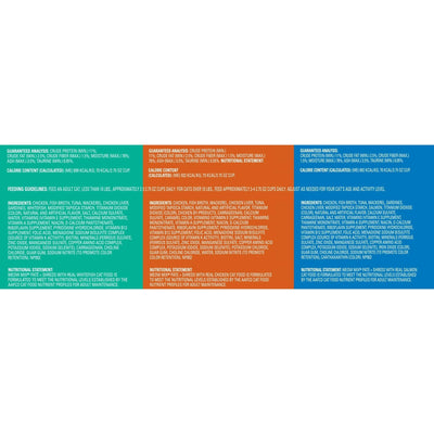 Trase A Paté & Shreds Wet Cat Food Variety Pack, Seafood & Poultry Favorites - 12 Cups, 2.75 Oz. Each - 100% Complete and Balanced Wet Cat Food