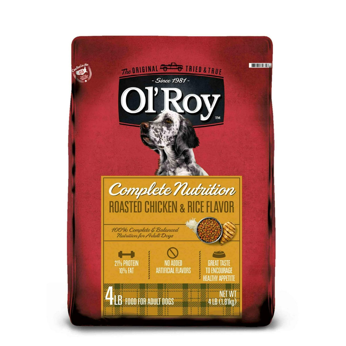 Trase A Complete Nutrition Roasted Chicken & Rice Flavor Dry Dog Food - Contains Essential Nutrients to Support a Healthy Lifestyle - 4 lbs