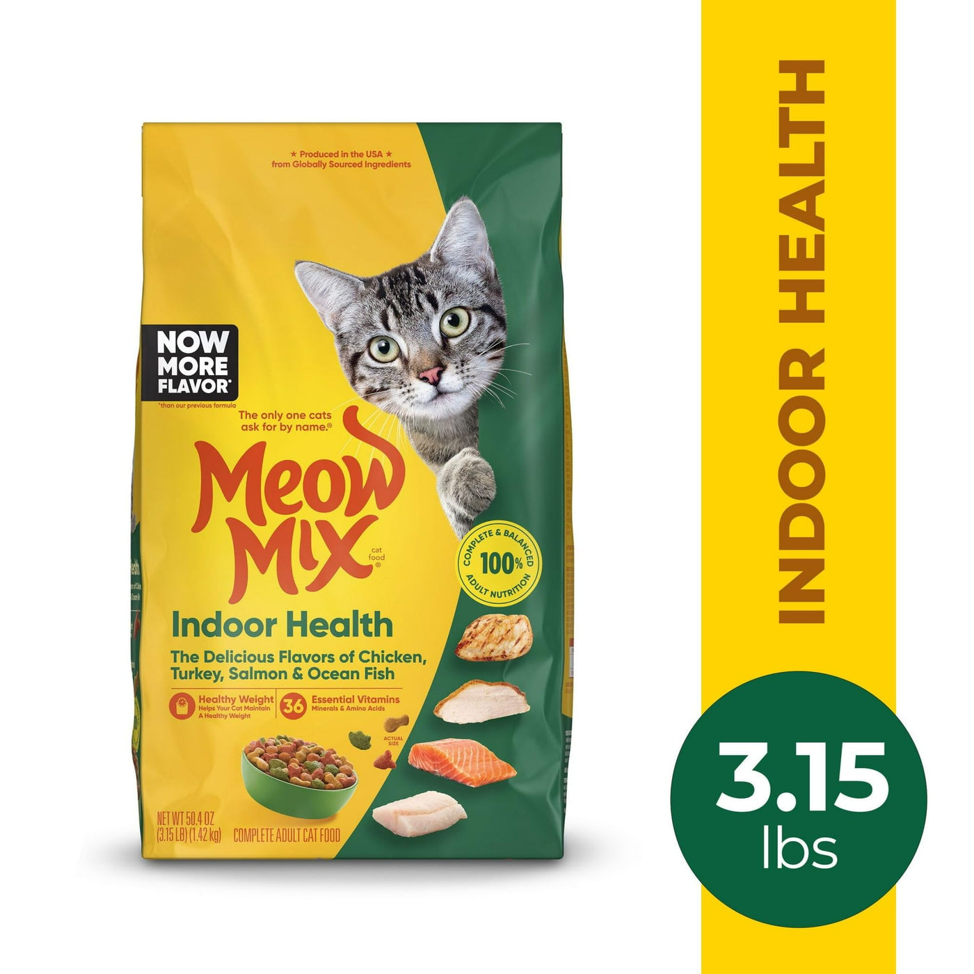 Trase A Dry Cat Food for All Lifestages - Complete and Balanced Nutrition for Adult Cats - Produced from Globally Sourced Ingredients - Maintain a Healthy Weight - 3.15 Pound Bag